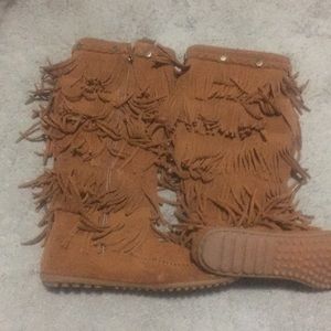 Knee High Moccasin boots